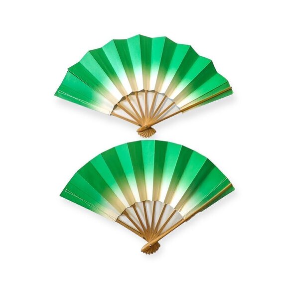 Japanese Folding Sensu‎ (Fan) for Japanese dancing, a set of 2 fans, in box - Picture 1 of 5